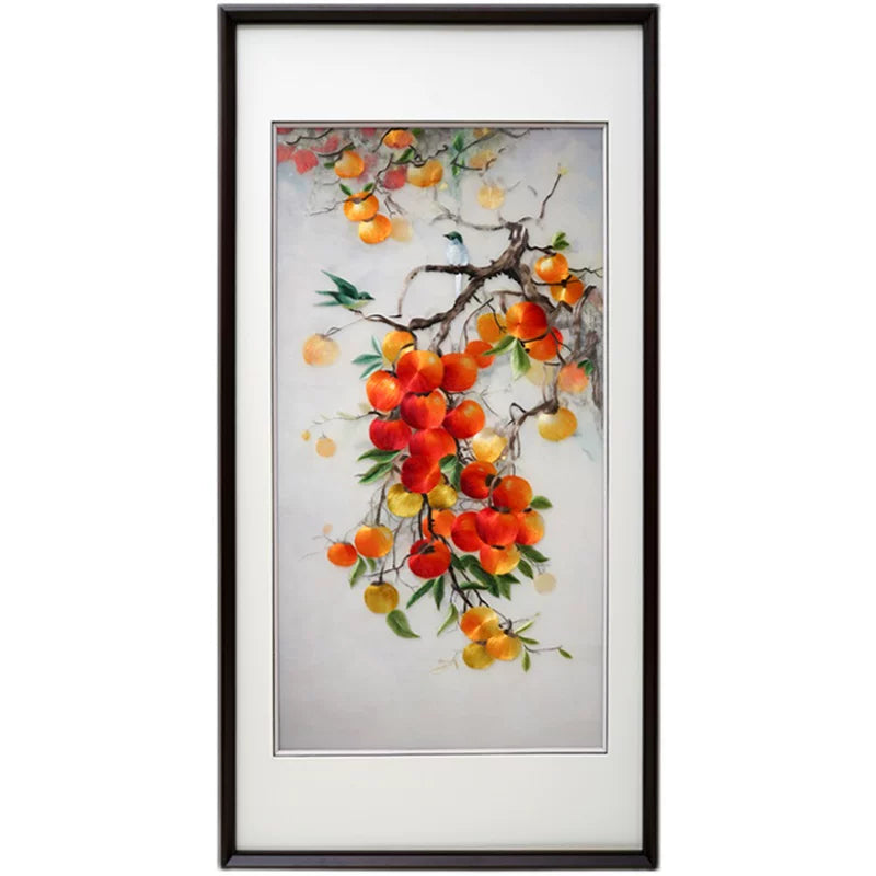 New Chinese Style Su Embroidery Entryway Decor Painting