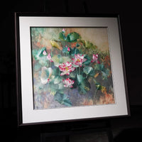 Watercolor Lotus Painting Decor