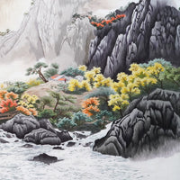Hand‑Stitched Embroidery** Splendid Mountains & Rivers‑Horizontal