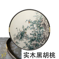 Bamboo Peace-Round Framed Wall Decor