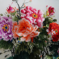 Blooming Prosperity‑Horizontal Peony Wall Decor
