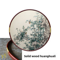 Bamboo Peace-Round Framed Wall Decor
