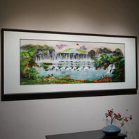 Handmade Su Embroidery - Sunrise Landscape