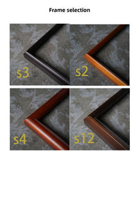 Loving Pair‑Square Peach Blossom Mandarin Duck Wall Decor