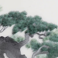 Evergreen Pine‑Round Framed Wall Decor