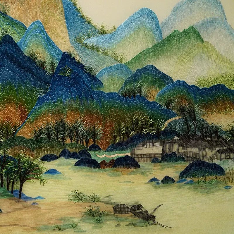 Landscape Scenery Hand Embroidery