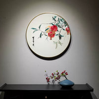 Pomegranate Porcelain Plate - "Peace & Prosperity"