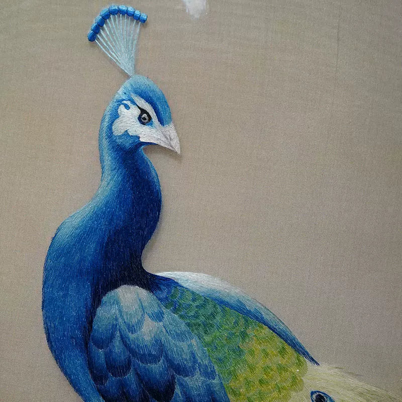 Peacock Fortune Hand Embroidery