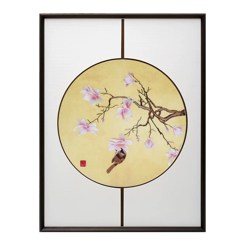 Magnolia Bird 3-Panel Wall Art
