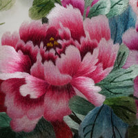 Handmade Su Embroidery - Peony Triptych