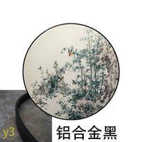 Bamboo Peace-Round Framed Wall Decor