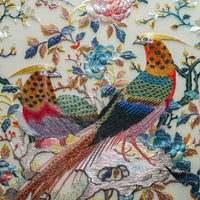 Auspicious Phoenix‑Vertical Suzhou Embroidery Bird Wall Decor