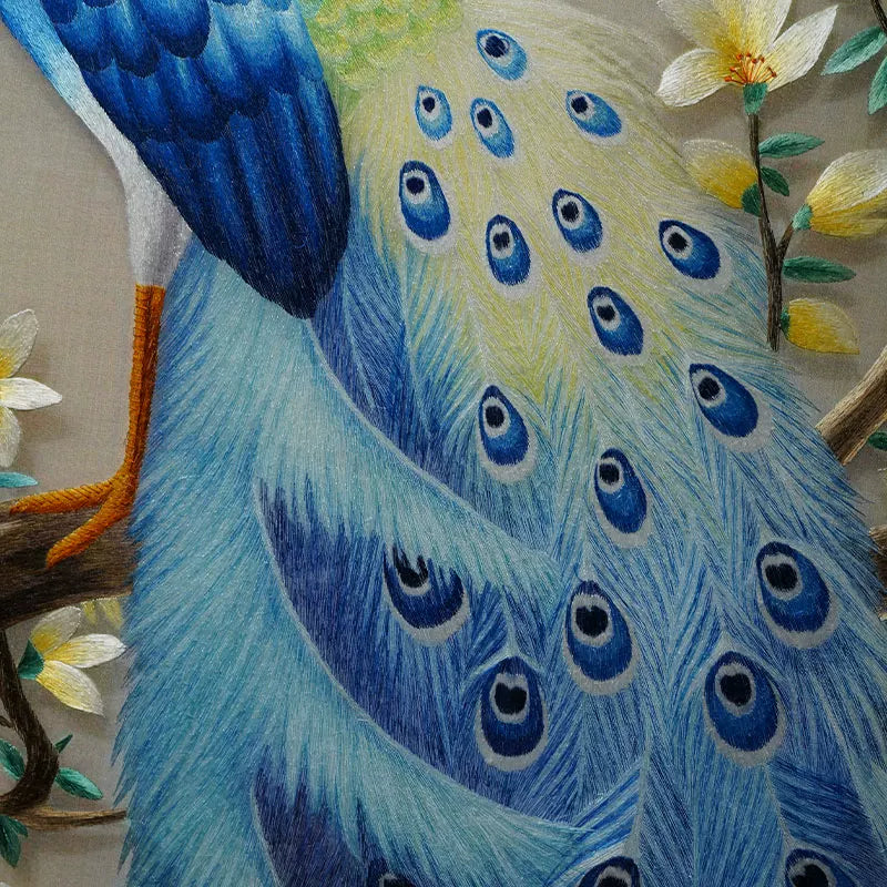 Peacock Fortune Hand Embroidery