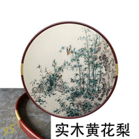 Bamboo Peace-Round Framed Wall Decor