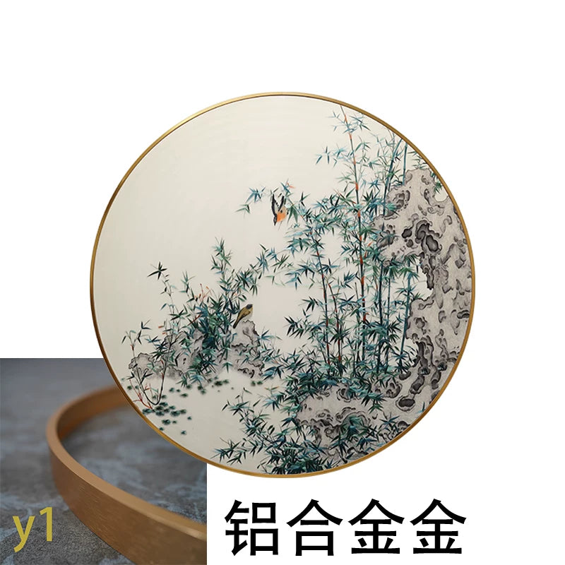 Bamboo Peace-Round Framed Wall Decor