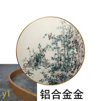 Bamboo Peace-Round Framed Wall Decor