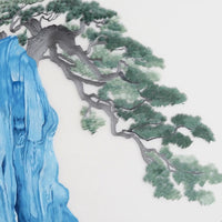 Evergreen Pine‑Round Framed Wall Decor