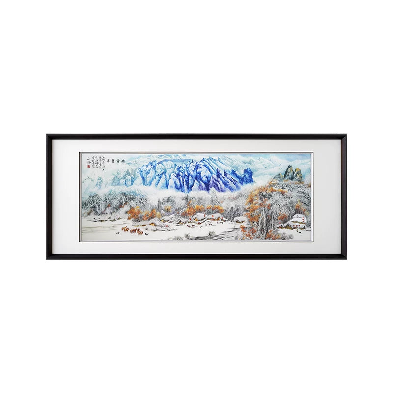 Snowy Mountains‑Horizontal Framed Wall Decor
