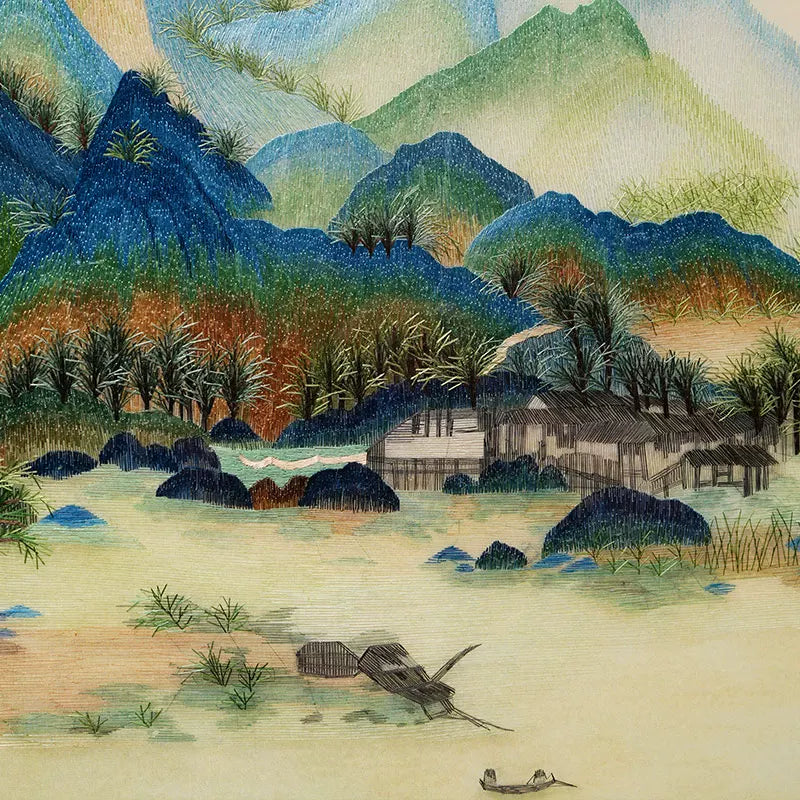 Landscape Scenery Hand Embroidery