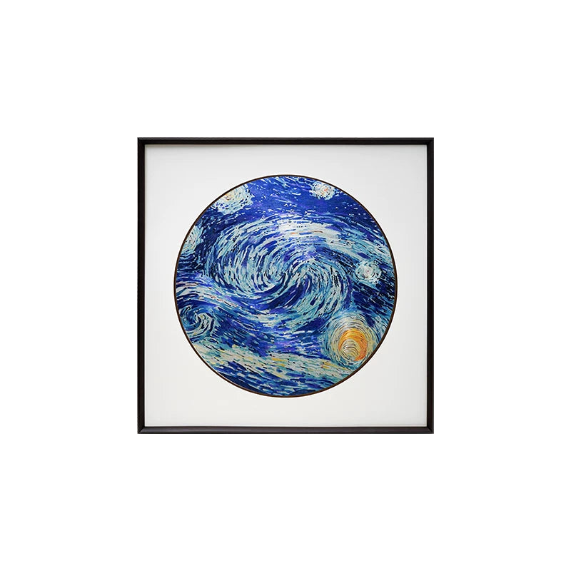 Starry‑Night Dream‑Square Framed Wall Piece