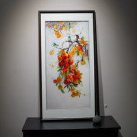 New Chinese Style Su Embroidery Entryway Decor Painting