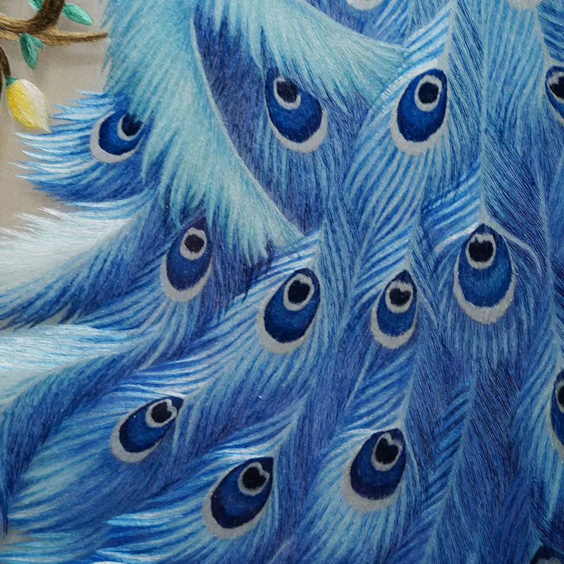 Peacock Fortune Hand Embroidery