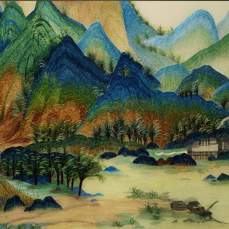 Landscape Scenery Hand Embroidery