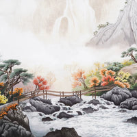 Hand‑Stitched Embroidery** Splendid Mountains & Rivers‑Horizontal