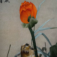 Handmade Su Embroidery - Lotus & Birds