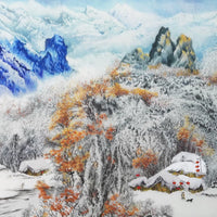 Snowy Mountains‑Horizontal Framed Wall Decor