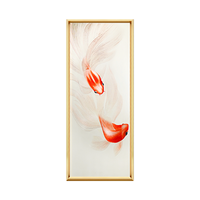 Lucky Surplus‑3‑Panel Red Goldfish Wall Decor