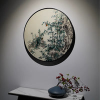 Bamboo Peace-Round Framed Wall Decor