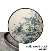 Bamboo Peace-Round Framed Wall Decor