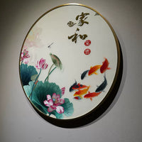 Family Harmony Koi Hand Embroidery