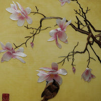 Magnolia Bird 3-Panel Wall Art