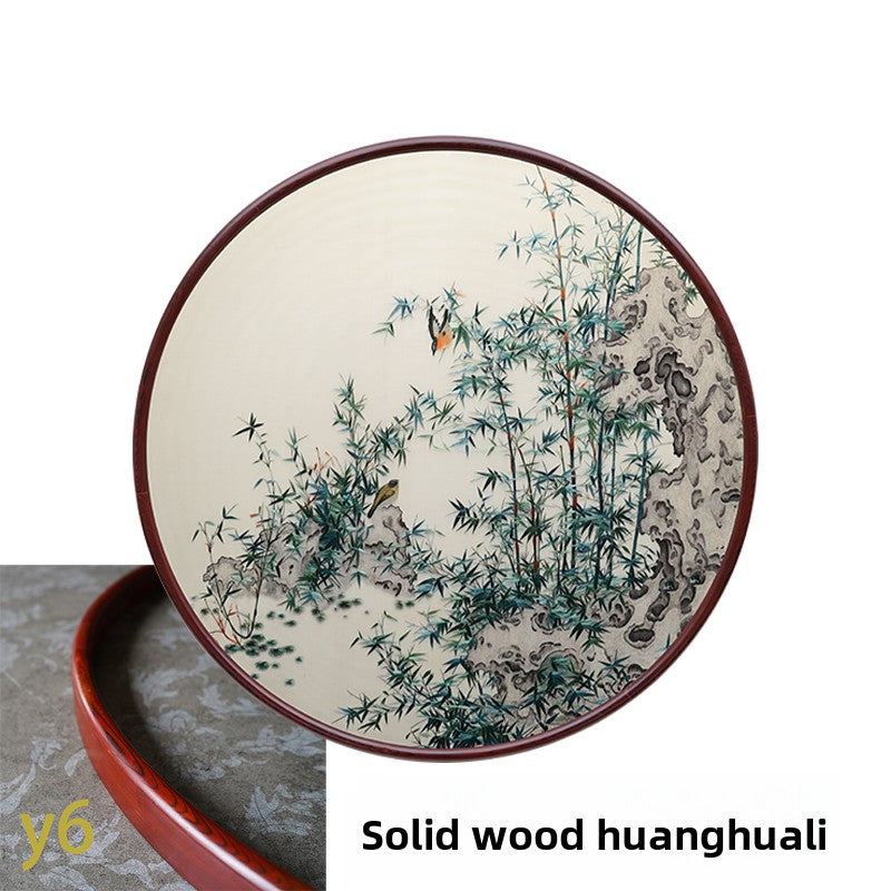 Bamboo Peace-Round Framed Wall Decor