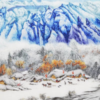 Snowy Mountains‑Horizontal Framed Wall Decor