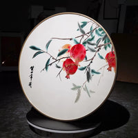 Pomegranate Porcelain Plate - "Peace & Prosperity"