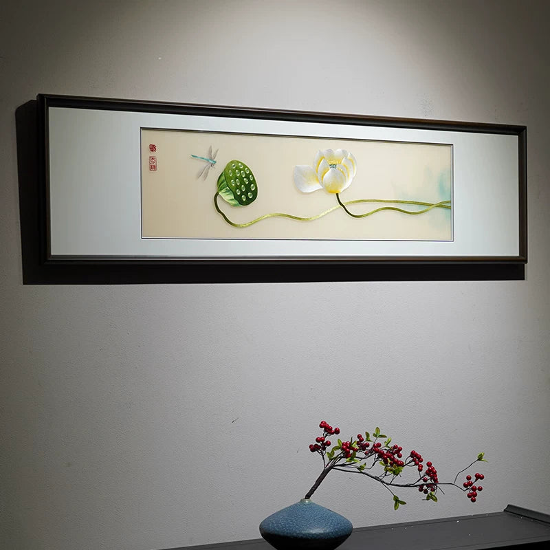 Everything Goes Well‑Suzhou Embroidery Persimmon Wall Decor