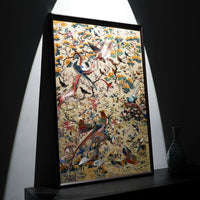 Auspicious Phoenix‑Vertical Suzhou Embroidery Bird Wall Decor