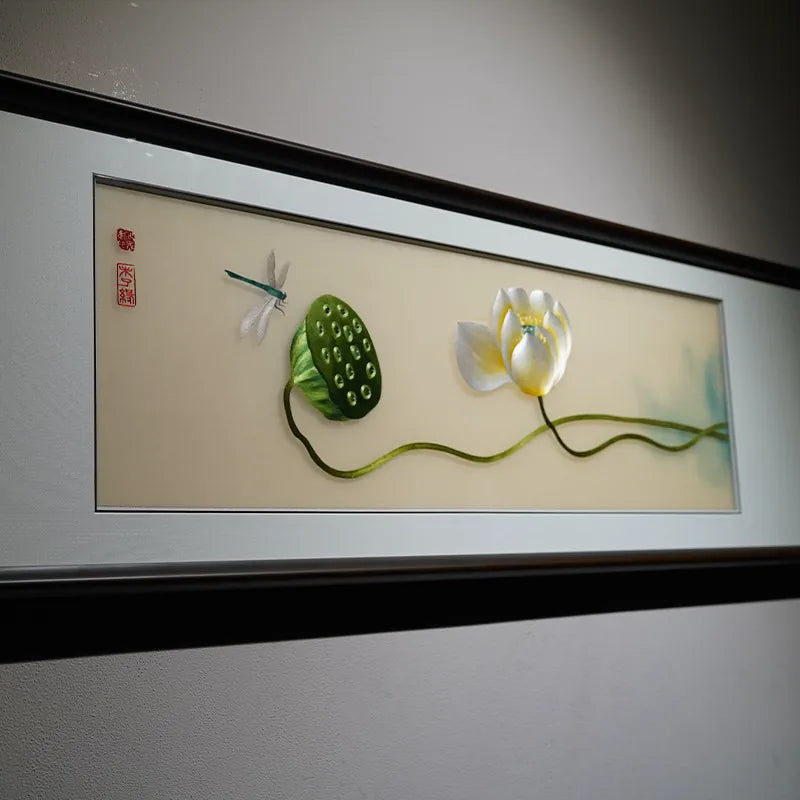 Everything Goes Well‑Suzhou Embroidery Persimmon Wall Decor