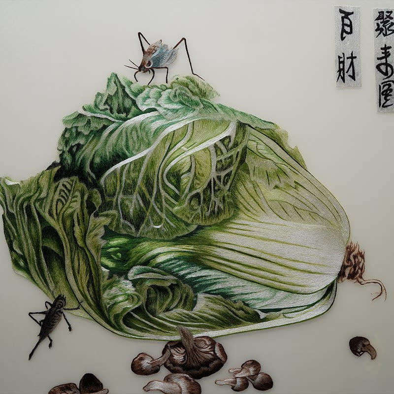 Lucky Cabbage Hand Embroidery