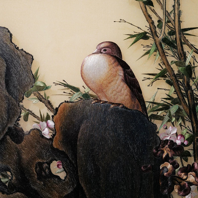 Colorful Golden Pheasant Bird Oil Painting Elegant Wall Deco