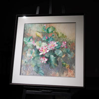 Watercolor Lotus Painting Decor