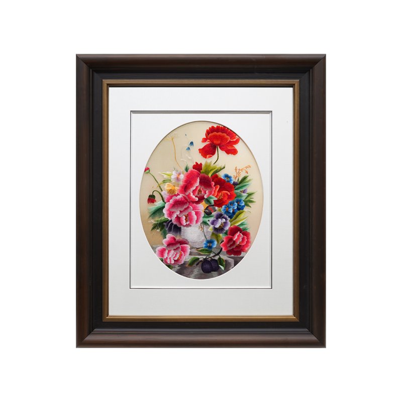 Blooming Splendor‑Square Framed Wall Decor