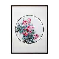 Handmade Su Embroidery - Peony Triptych