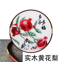 Pomegranate Blessing‑Round Framed Wall Decor