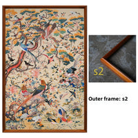 Auspicious Phoenix‑Vertical Suzhou Embroidery Bird Wall Decor