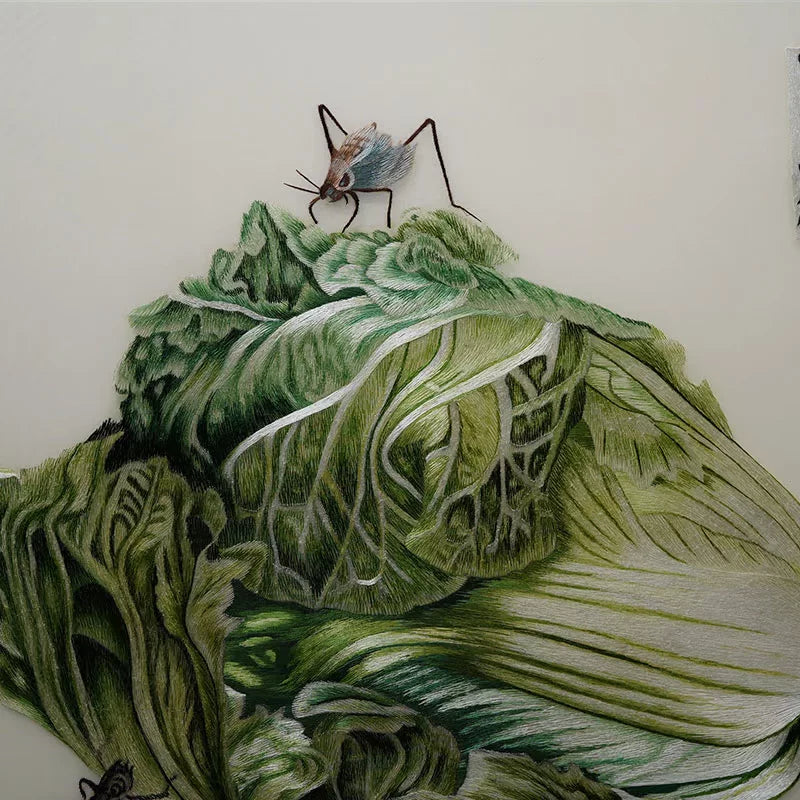 Lucky Cabbage Hand Embroidery