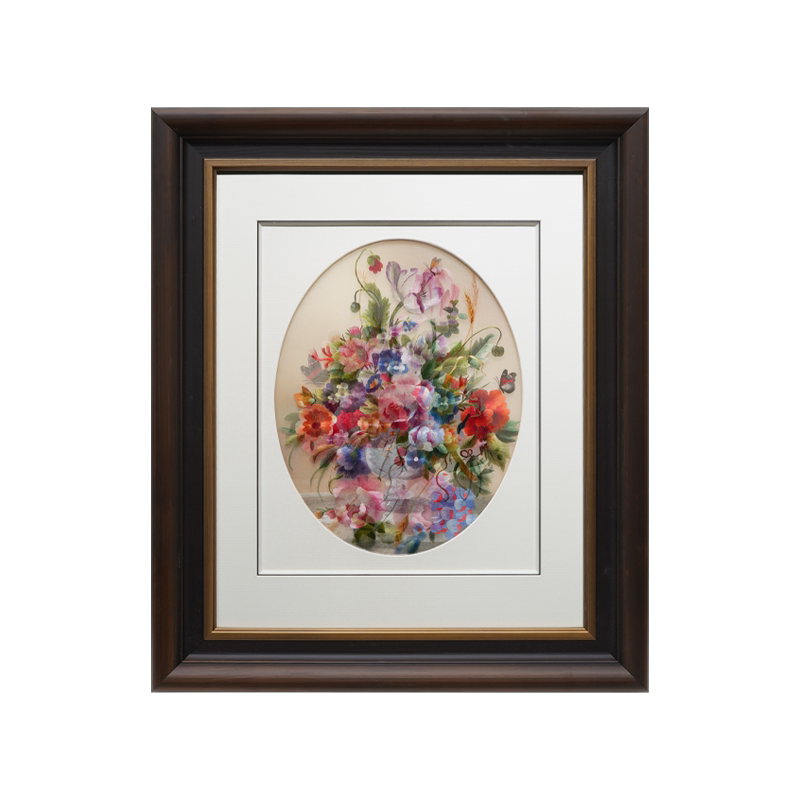 Blooming Splendor‑Square Framed Wall Decor
